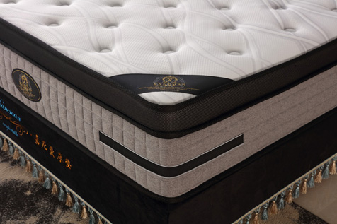 13 inch pocket spring mattress compress packing in wooden pallet