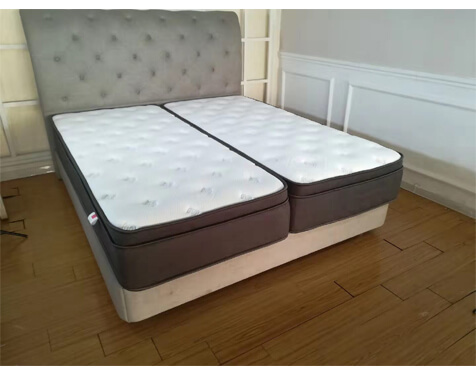 Split pocket spring mattress for hotel