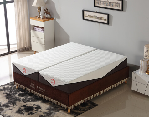 split cooling gel memory foam mattress