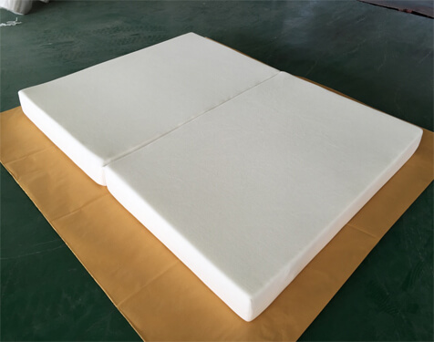 Latex memory foam 2-folding mattress