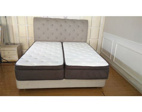 Split pocket spring mattress for hotel