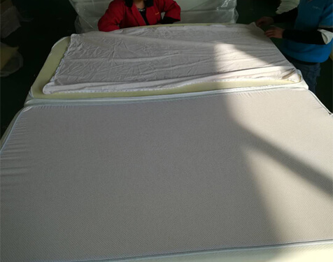 Latex memory foam 2-folding mattress