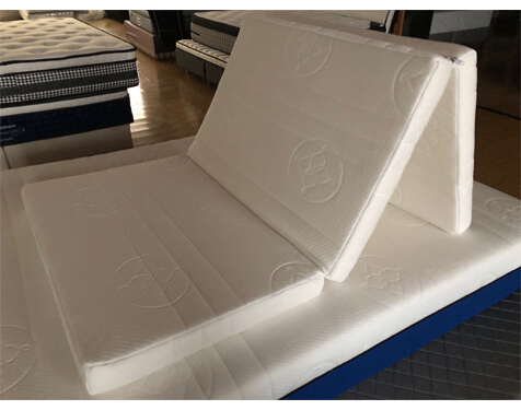 camping mattress with three folding