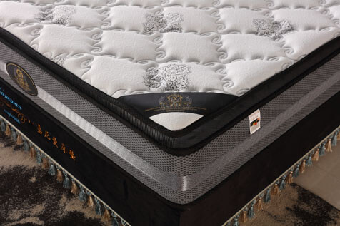 pillow top pocket spring mattress for hotel and homeuse