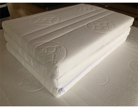 camping mattress with three folding