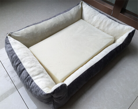 Cooling gel memory foam pet mattress